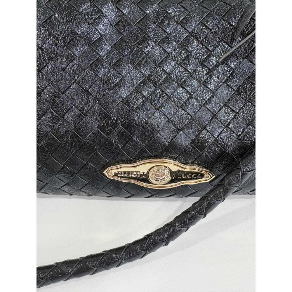 Elliott Lucca Leather Women's Handbag Crossbody Purs Shoulder Strap Black - Picture 3 of 7